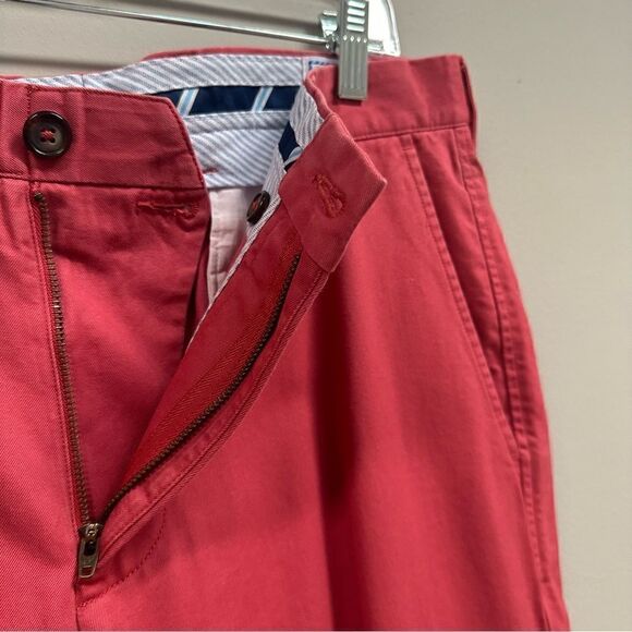 SOUTHERN TIDE Chino Pants Men Size 34 Skipjack Peach Salmon Pima Cotton - Picture 5 of 9